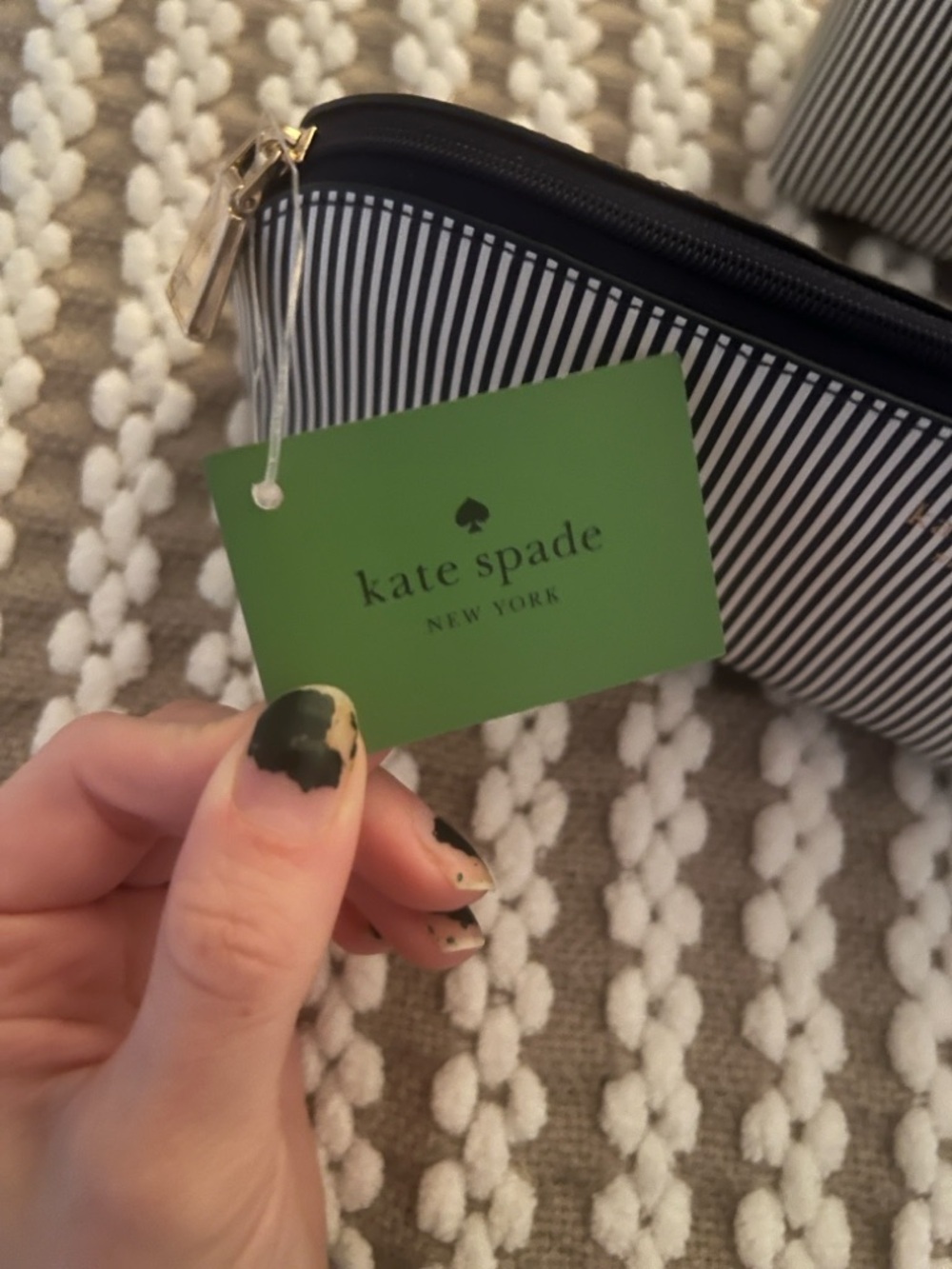kate spade New York Striped Pencil Case - Picture 6 of 6